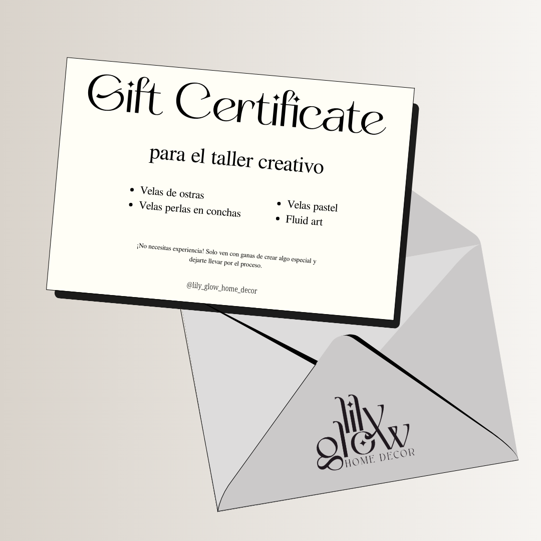 Creative Workshop Gift Certificate