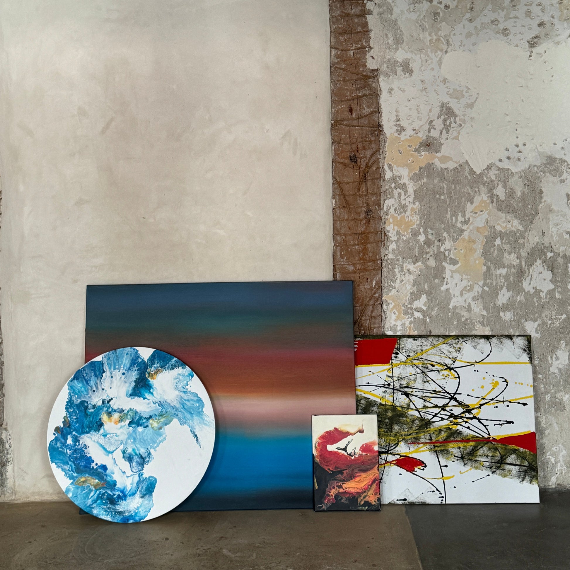 Abstract fluid painting  – Lily Glow Home Decor