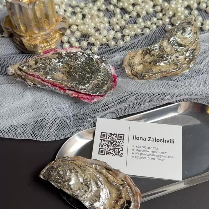 Oyster shell jewelry box for storing rings and small accessories – Lily Glow Decor