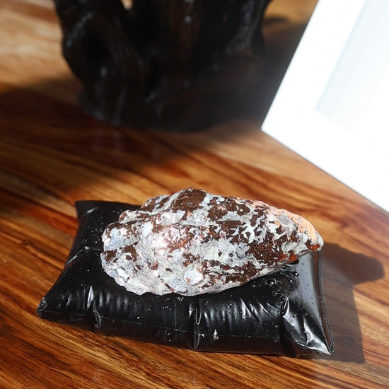 Modern black pillow candleholder top view | Lily Glow Decor