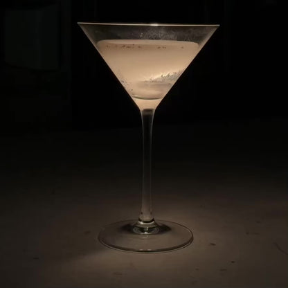 Pearl martini glass candle with wax pearls – Lily Glow Decor