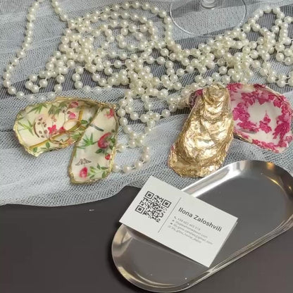 Pink Oyster Shell Jewelry Box